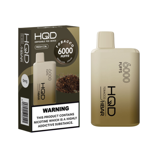 0mg HQD HBAR Disposable Vape Device 6000 Puffs - Image 7