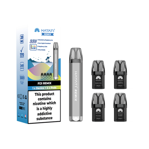 20mg Hayati Remix 4in1 2400 Pod Kit 2400 Puffs - Image 5