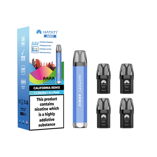 20mg Hayati Remix 4in1 2400 Pod Kit 2400 Puffs - Image 3