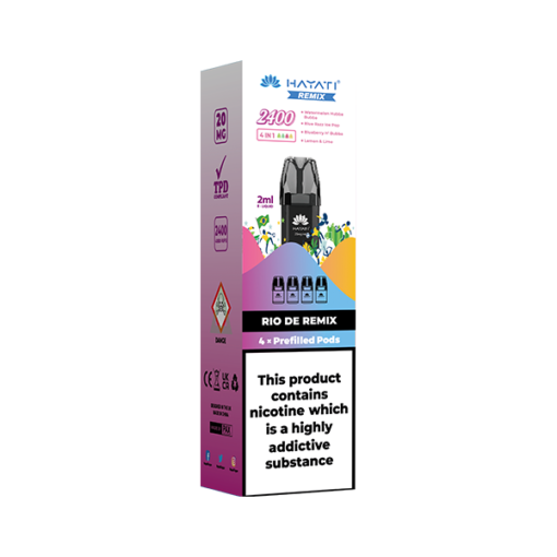 20mg Hayati Remix 2400 Replacement Pods 2400 Puffs - Image 8