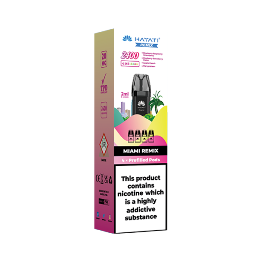 20mg Hayati Remix 2400 Replacement Pods 2400 Puffs - Image 9