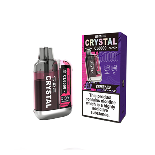 20mg SKE Crystal CL6000 Disposable Rechargeable Vape Kit 6000 Puffs - Image 11