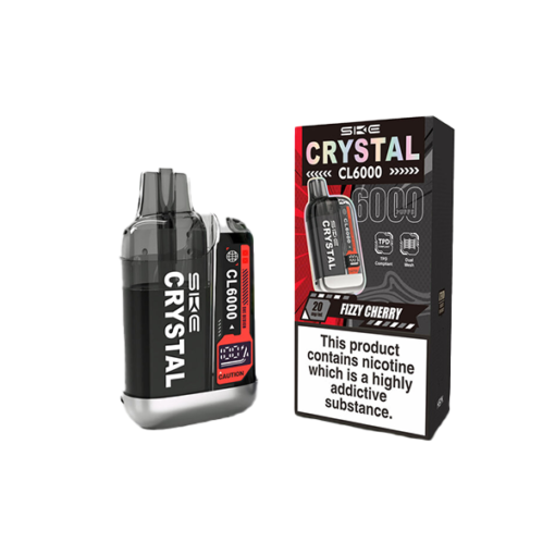 20mg SKE Crystal CL6000 Disposable Rechargeable Vape Kit 6000 Puffs - Image 7