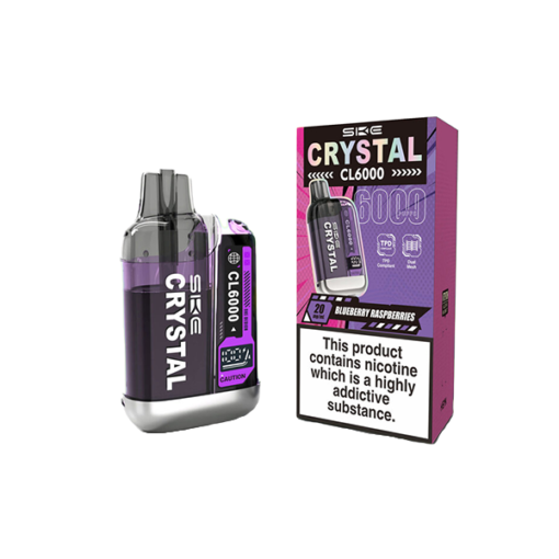 20mg SKE Crystal CL6000 Disposable Rechargeable Vape Kit 6000 Puffs - Image 6