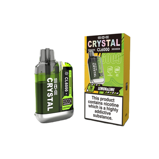 20mg SKE Crystal CL6000 Disposable Rechargeable Vape Kit 6000 Puffs - Image 10