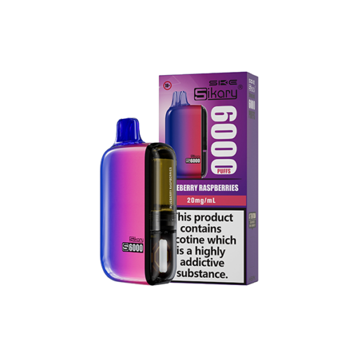 20mg Sikary S6000 Disposable Pod Vape Kit 6000 Puffs (Buy 2 Get 1 Free) - Image 13