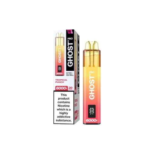 20mg Ghost Pro 6000+ Disposable Vapes Bars - Image 4