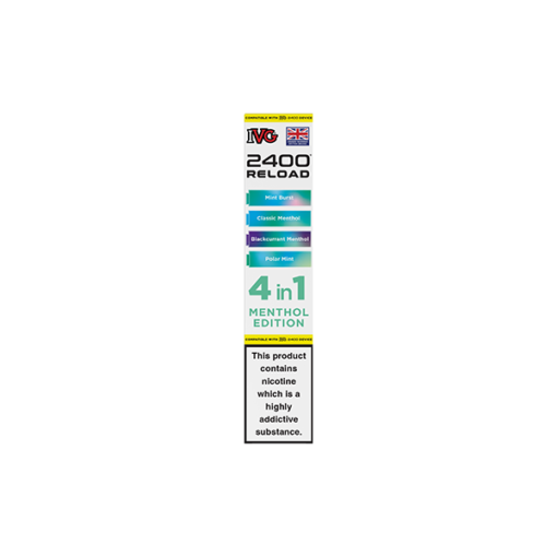 20mg IVG 2400 Reload Multi Edition Prefilled Pods 2ml 2400 Puffs - 4 Pcs - Image 20