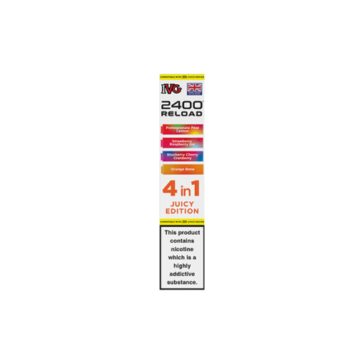 20mg IVG 2400 Reload Multi Edition Prefilled Pods 2ml 2400 Puffs - 4 Pcs - Image 5