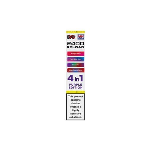 20mg IVG 2400 Reload Multi Edition Prefilled Pods 2ml 2400 Puffs - 4 Pcs