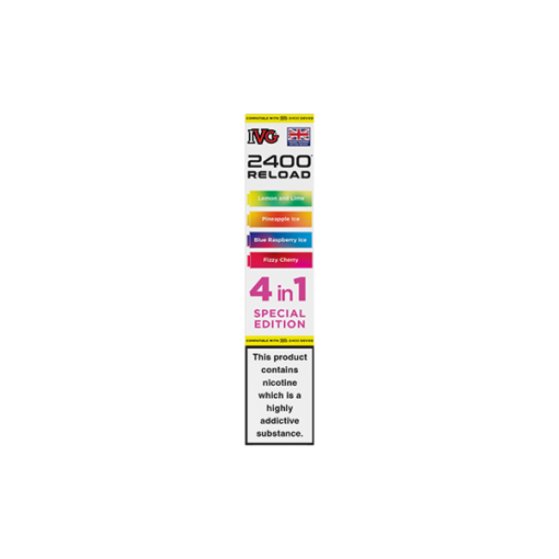 20mg IVG 2400 Reload Multi Edition Prefilled Pods 2ml 2400 Puffs - 4 Pcs - Image 14
