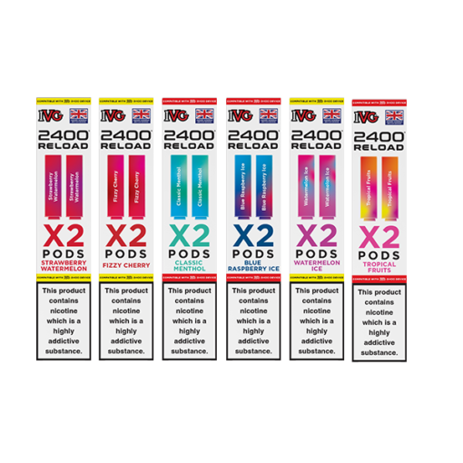 20mg IVG 2400 Reload Prefilled Pods 2ml 2400 Puffs - 2 Pcs - Image 9