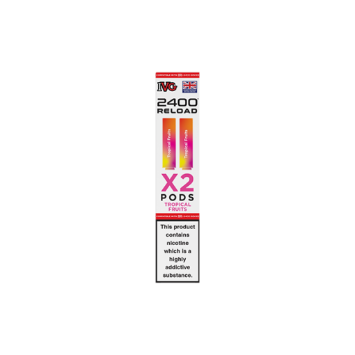 20mg IVG 2400 Reload Prefilled Pods 2ml 2400 Puffs - 2 Pcs - Image 2