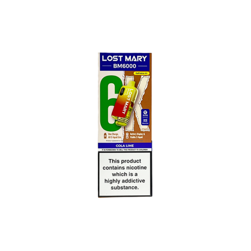 20mg LOST MARY BM6000 Refillable Pod Kit - 6000 Puffs - Image 11