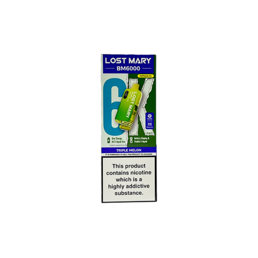 20mg LOST MARY BM6000 Refillable Pod Kit - 6000 Puffs - Image 9