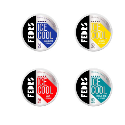 50mg FEDRS Ice Cool X-Strong Nicotine Pouch - 20 Pouches - Image 9