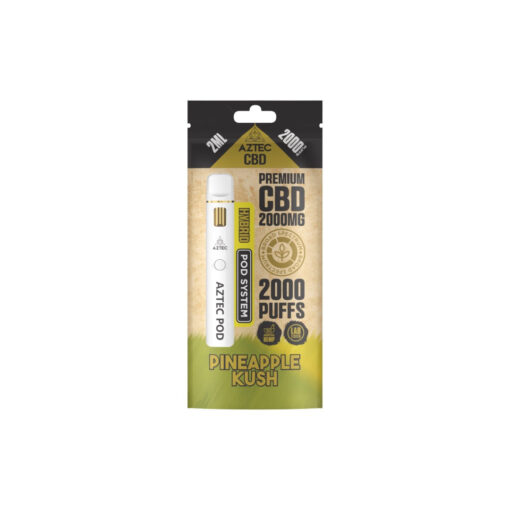 Aztec CBD 2000mg Broad Spectrum Starter Pro Pod Vape Kit 2000 Puffs - Image 7