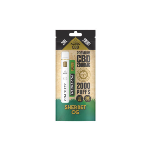 Aztec CBD 2000mg Broad Spectrum Starter Pro Pod Vape Kit 2000 Puffs - Image 5