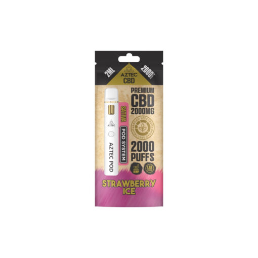 Aztec CBD 2000mg Broad Spectrum Starter Pro Pod Vape Kit 2000 Puffs - Image 2