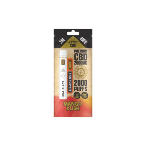 Aztec CBD 2000mg Broad Spectrum Starter Pro Pod Vape Kit 2000 Puffs - Image 10
