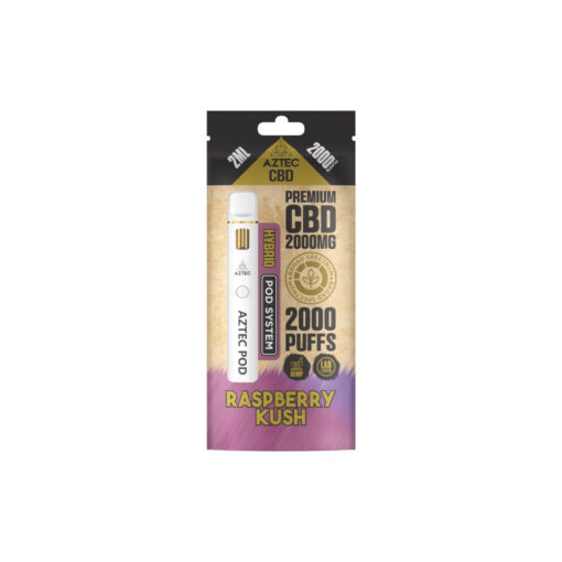 Aztec CBD 2000mg Broad Spectrum Starter Pro Pod Vape Kit 2000 Puffs - Image 3