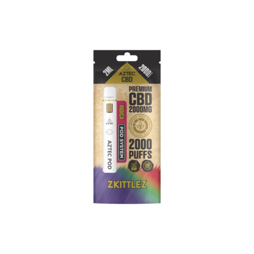 Aztec CBD 2000mg Broad Spectrum Starter Pro Pod Vape Kit 2000 Puffs - Image 6