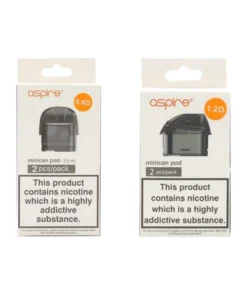 Aspire Minican Replacement Pods Two Pack 2ml (0.8Ohm/1.2Ohm)