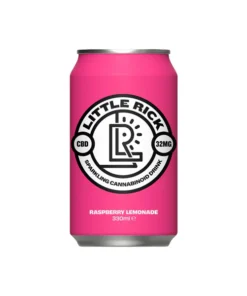 12 x Little Rick 32mg CBD Sparkling 330ml Raspberry Lemonade