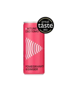 12 x Intune Pomegranate & Ginger 10mg CBD Drinks - 250ml