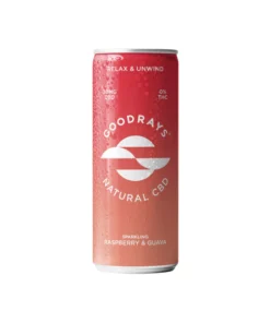 12 x Goodrays 30mg CBD Raspberry & Guava Seltzer 250ml