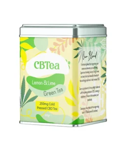 CBTea 250mg Cold Pressed Full Spectrum CBD Lemon & Lime Green Tea - 100g