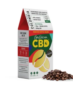 Equilibrium CBD 100mg Full Spectrum Whole Coffee Beans - 100g