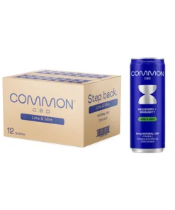 12 x COMMON 20mg CBD Lime & Mint Sparkling Drink - 330ml